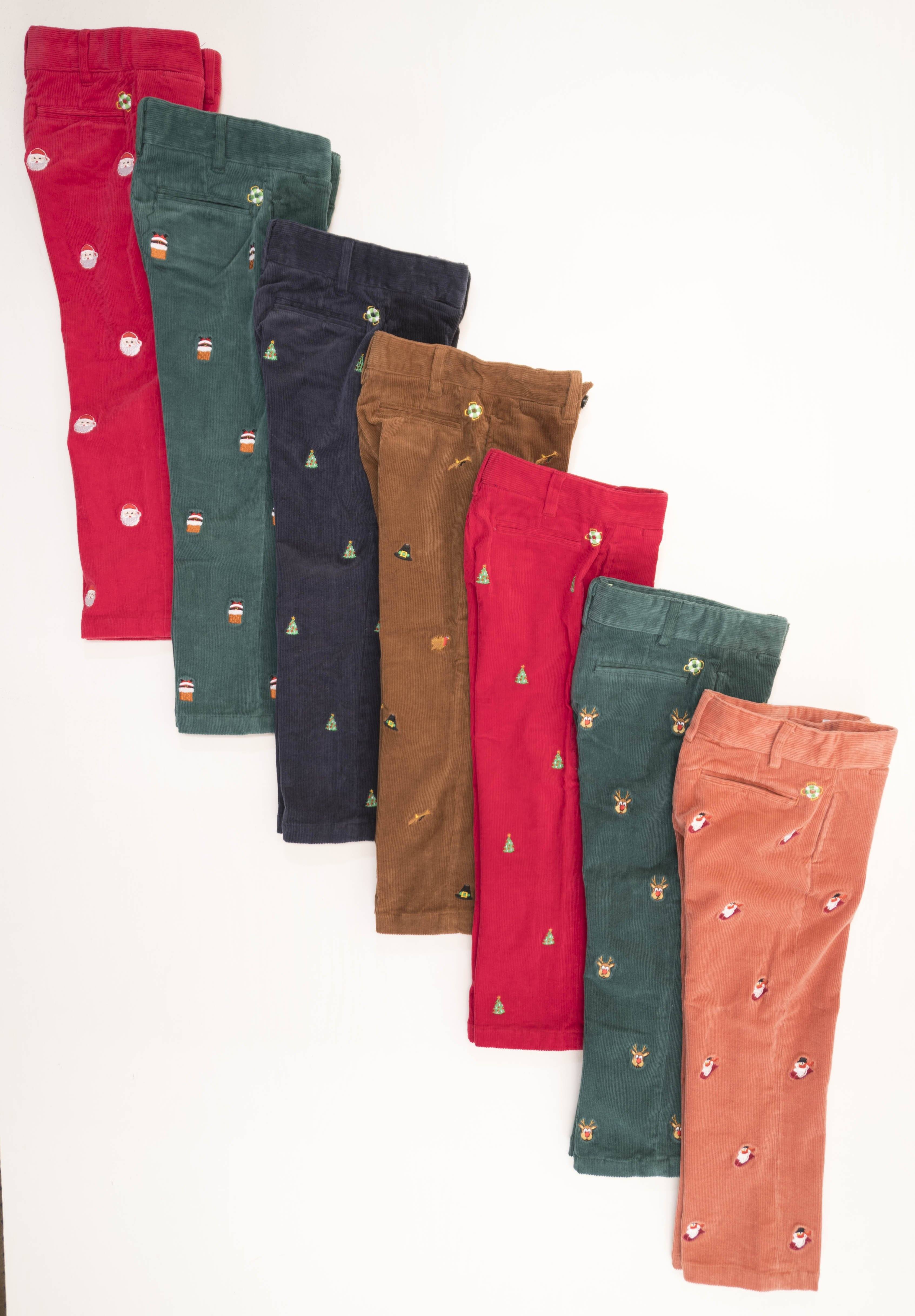 Castaway Beachcomber Corduroy Pants - Nantucket Red® with Life Ring -  Murray's Toggery Shop