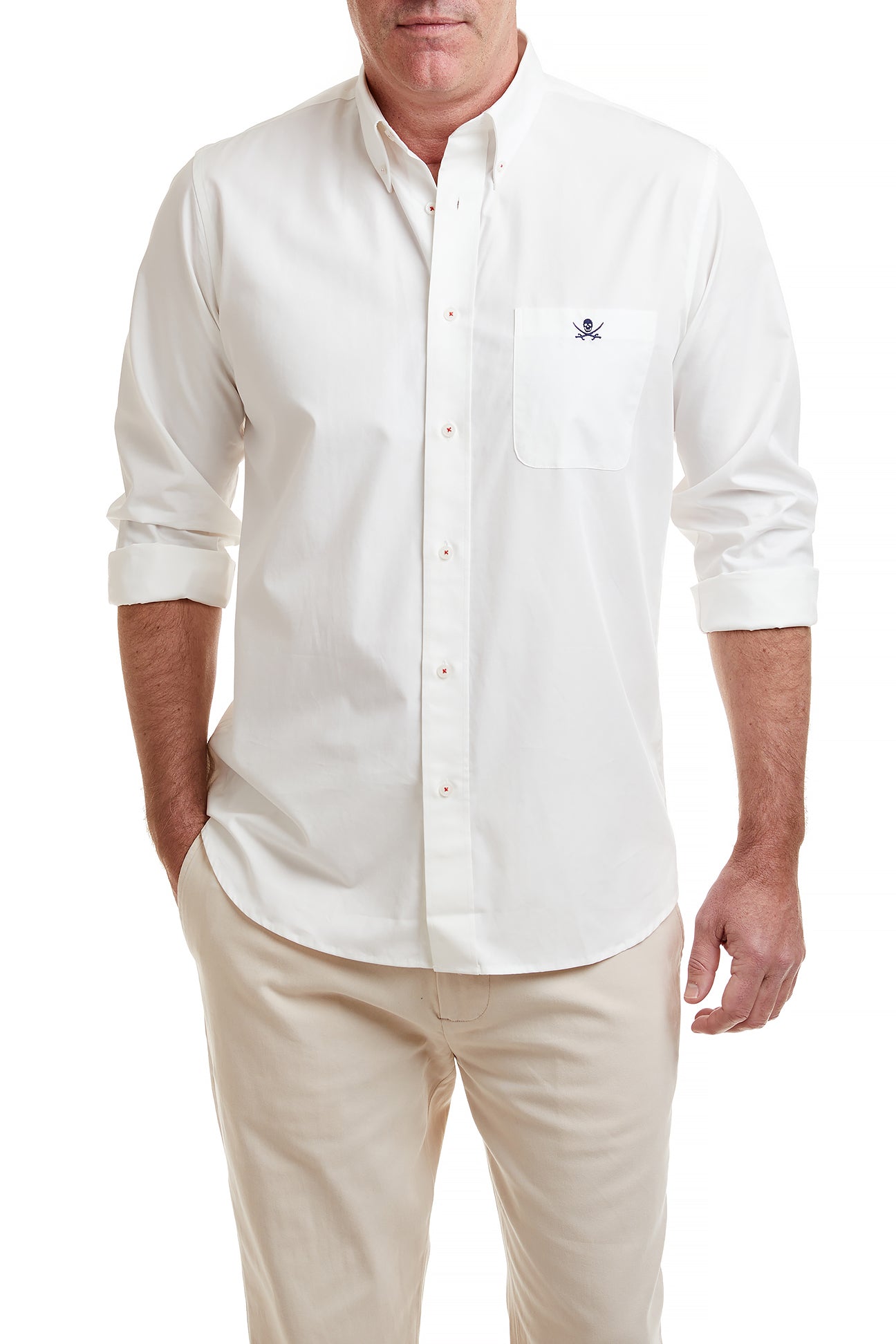 Chase Shirt White with Single Calico Jack