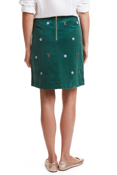 Ali Skirt Corduroy Hunter with Dasher & Snow LADIES SKIRTS Castaway Nantucket Island