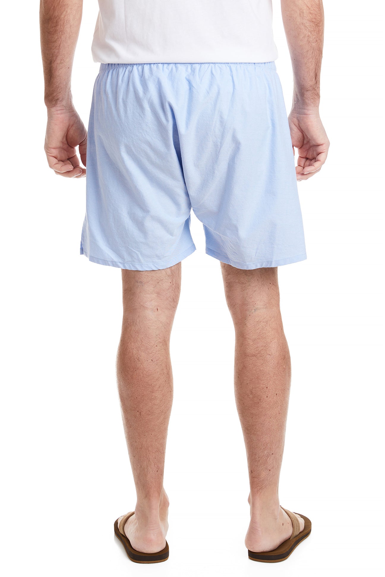 Barefoot Boxer Blue Oxford with Single Christmas Tree CASTAWAY BOXERS Castaway Nantucket Island