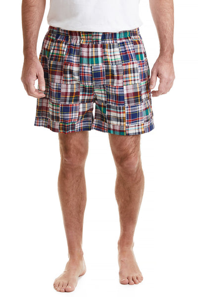 Barefoot Boxer Rockport Patch Madras CASTAWAY BOXERS Castaway Nantucket Island