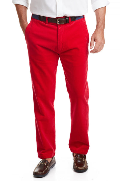 Beachcomber Corduroy Pant Crimson MENS PANTS Castaway Nantucket Island