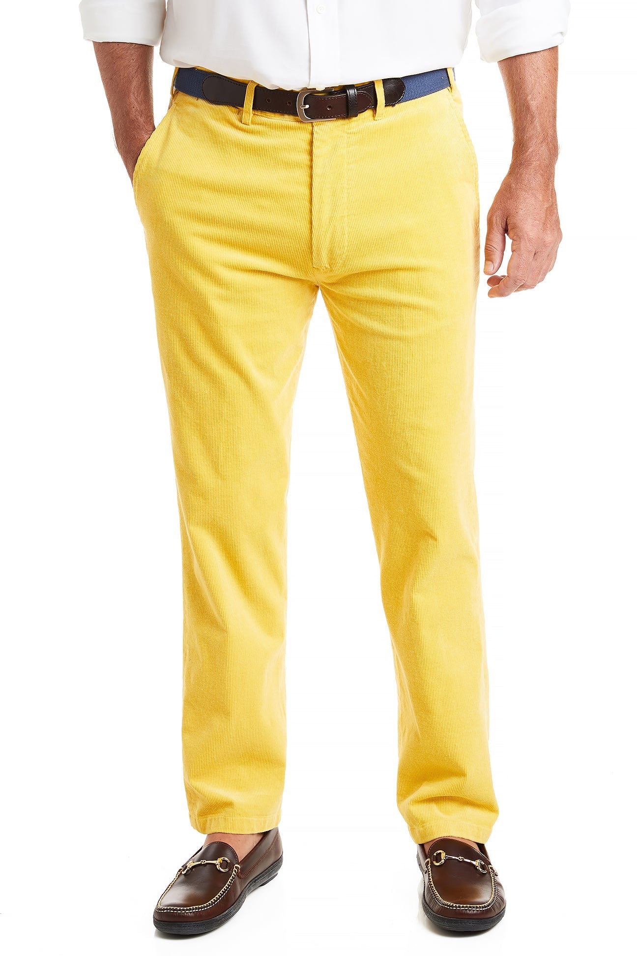 Beachcomber Stretch Corduroy Pant Yellow MENS PANTS Castaway Nantucket Island