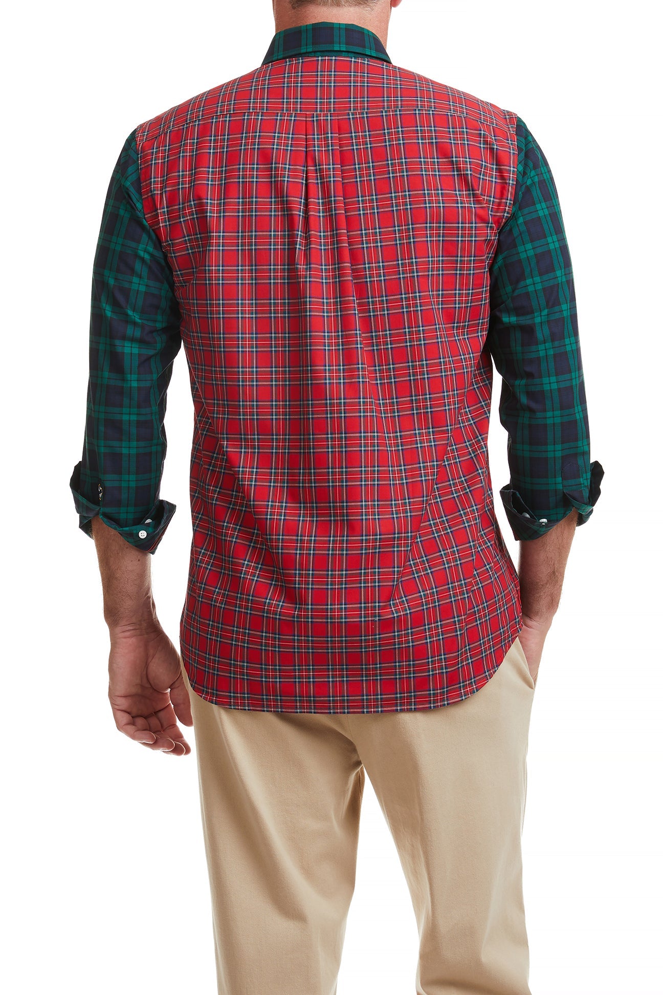 Chase Shirt Tartan Panel MENS SPORT SHIRTS Castaway Nantucket Island