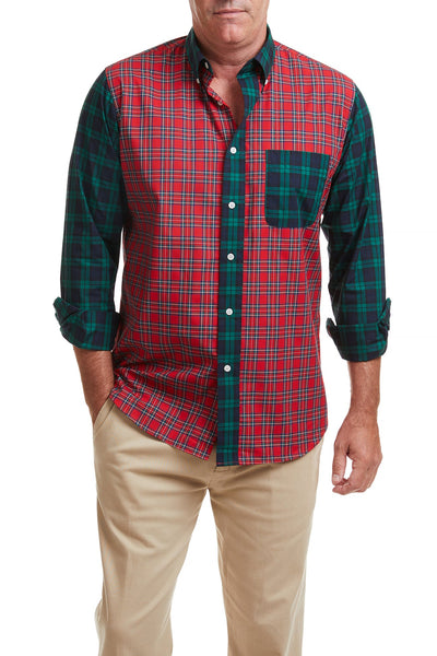 Chase Shirt Tartan Panel MENS SPORT SHIRTS Castaway Nantucket Island