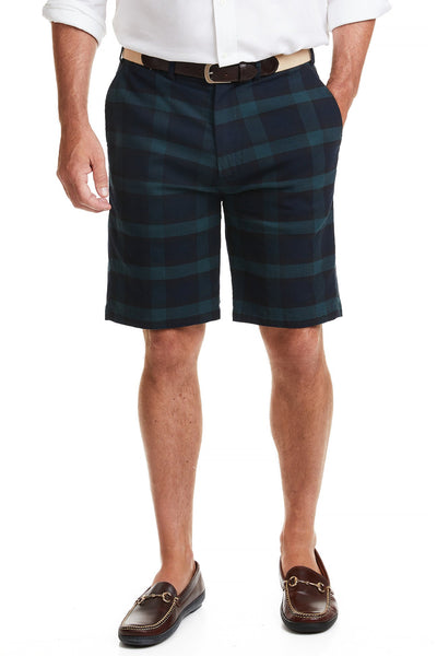 Cisco Short Stretch Twill Blackwatch Tartan MENS SHORTS Castaway Nantucket Island