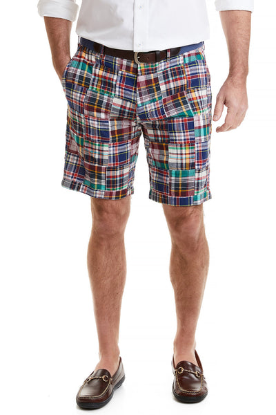 Cisco Short Stretch Twill Rockport Patch Madras MENS SHORTS Castaway Nantucket Island