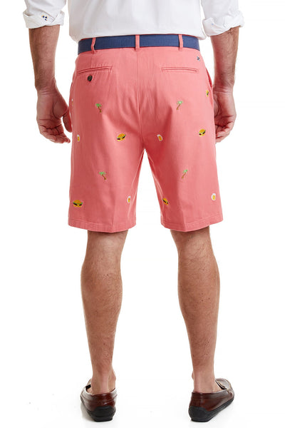 Cisco Short Stretch Twill Sunset with Seeking Paradise MENS EMBROIDERED SHORTS Castaway Nantucket Island