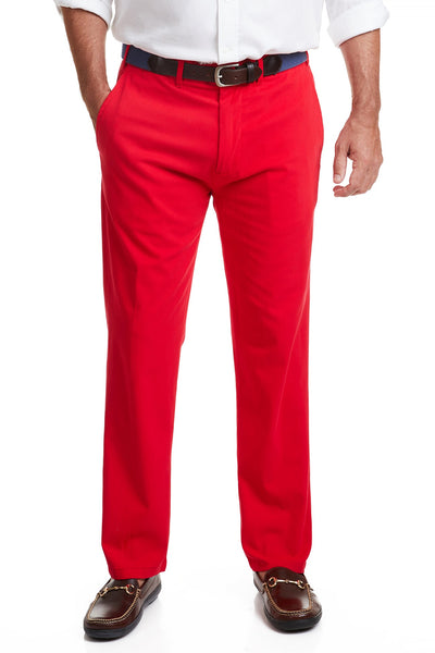 Harbor Pant Bright Red MENS PANTS Castaway Nantucket Island