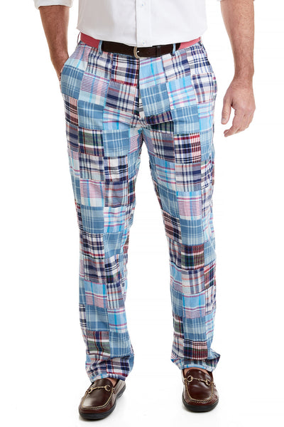 Harbor Pant Seapoint Patch Madras MENS PANTS Castaway Nantucket Island