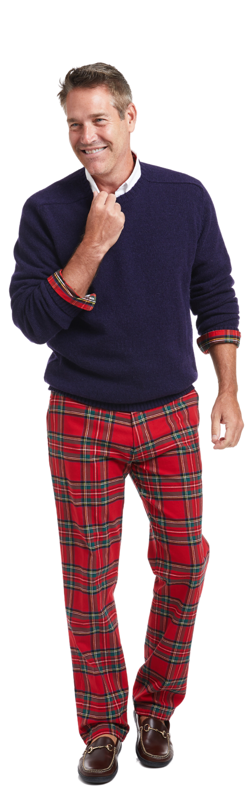 Harbor Pant Stretch Twill Royal Stewart Tartan Plaid MENS PANTS Castaway Nantucket Island