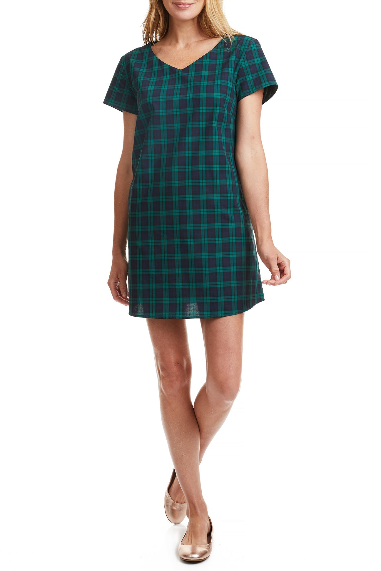 Ladies Oceanique Dress Blackwatch Tartan TUNICS & DRESSES Castaway Nantucket Island