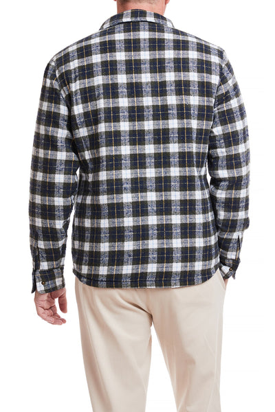 Shacket Nantucket Flannel Windowpane MENS OUTERWEAR Castaway Nantucket Island