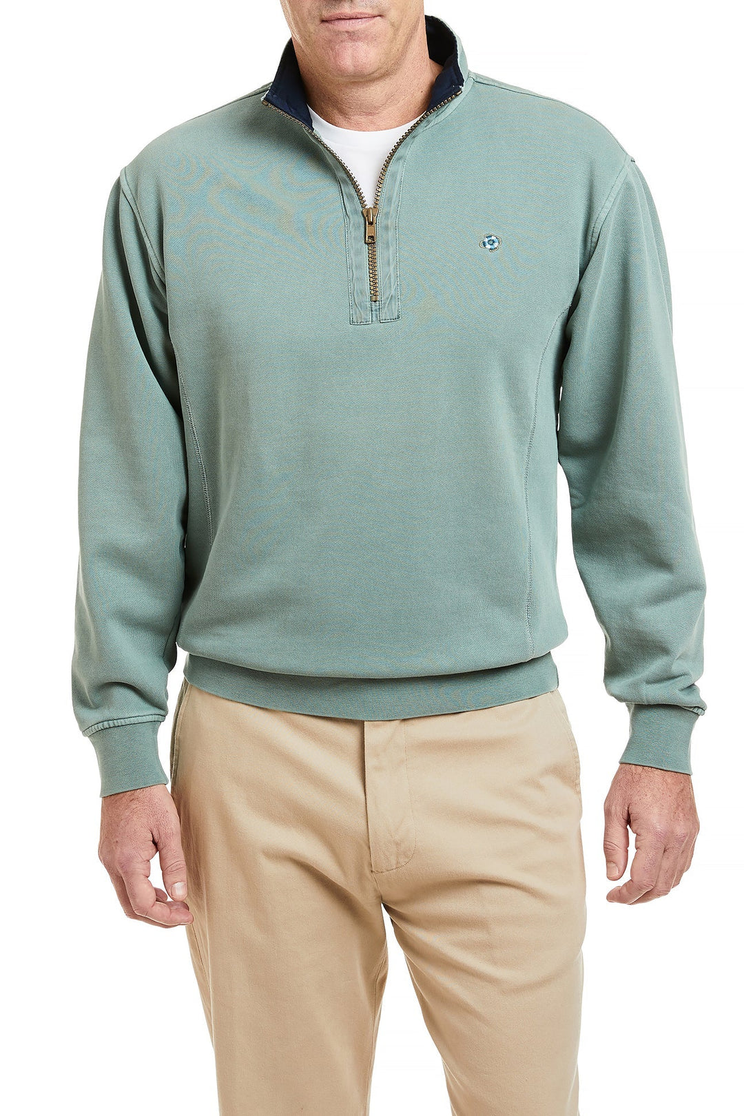 Green quarter zip pullover hotsell