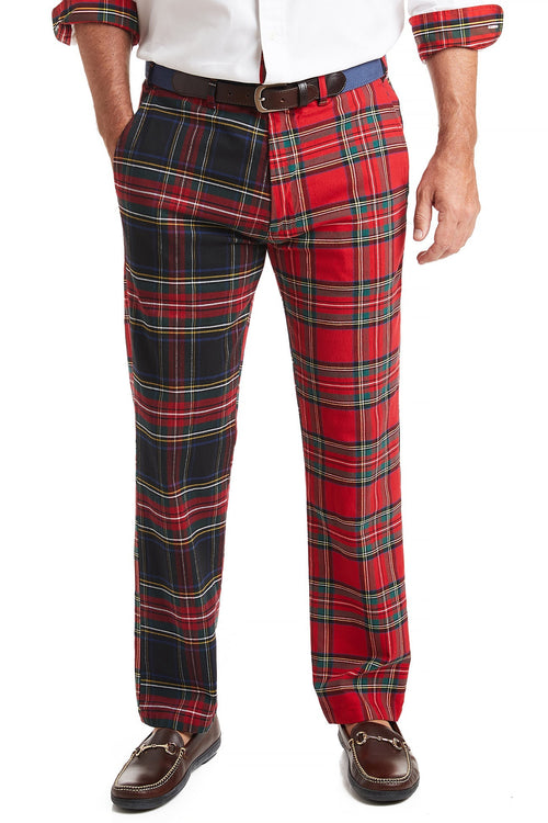 Harbor Pant Stretch Twill Tartan Panel MENS PANTS Castaway Nantucket Island