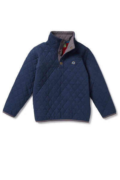 Castaway Nantucket Kids Quilted Sweatshirt Navy Castaway Nantucket Island