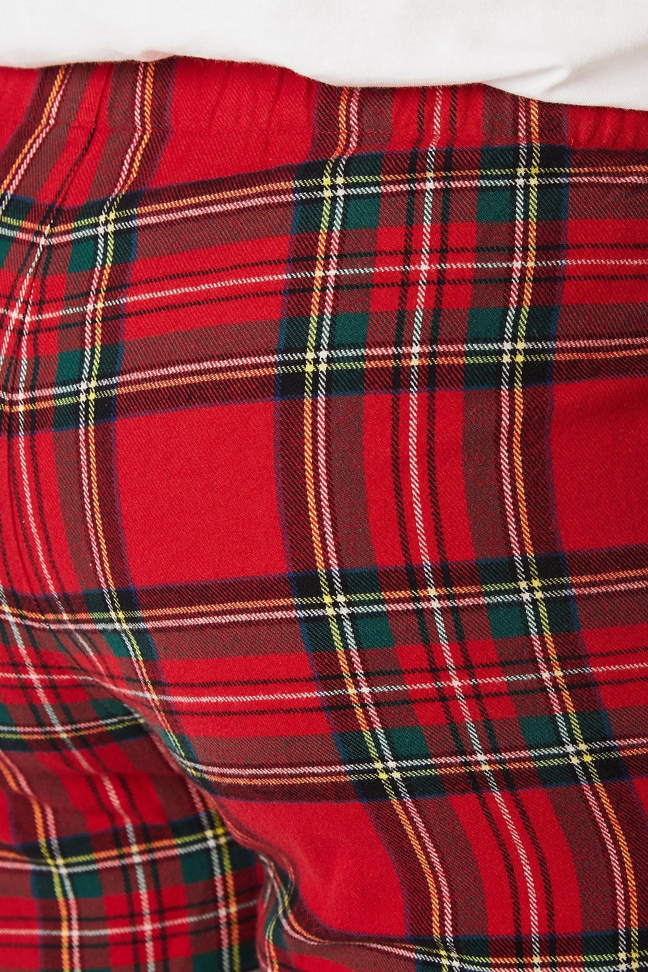 Royal Stewart Tartan Fabric Brushed 100% Cotton Colours Red & Green very  cosy 